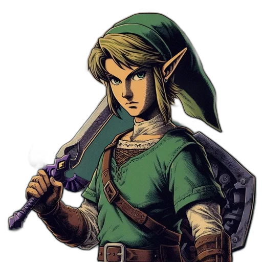 staff, sword, weapon, mask, pixel art, concept art, fantasy art, green transparent PNG cut-out