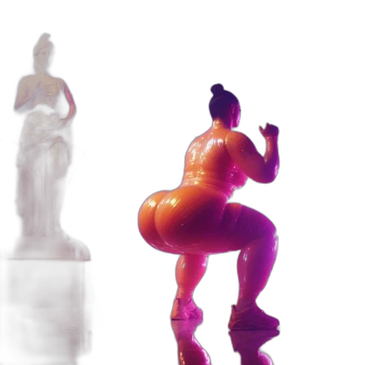dress, robot, 3d render, concept art, vaporwave, photorealistic, neon lights, outer space transparent PNG cut-out