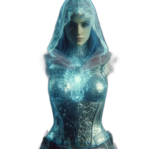 dress, mask, staff, jewelry, concept art, fantasy art, 3d render, photorealistic transparent PNG cut-out