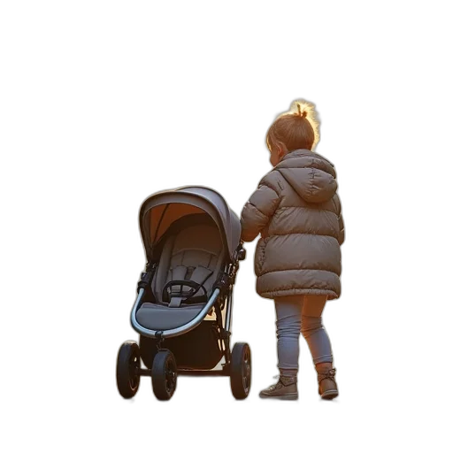jacket, umbrella, 3d render, photorealistic transparent PNG cut-out