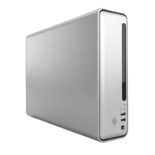 robot, 3d render, sleek, modern, silver, desktop, computer, flat transparent PNG cut-out