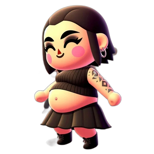 dress, concept art, 3d render, cartoon transparent PNG cut-out