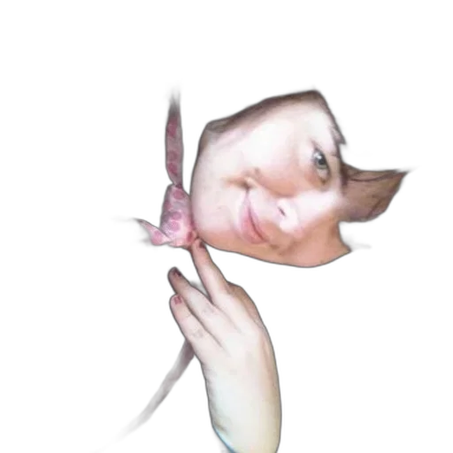 face, mask, creature, umbrella, photorealistic, 3d render, vaporwave, concept art transparent PNG cut-out
