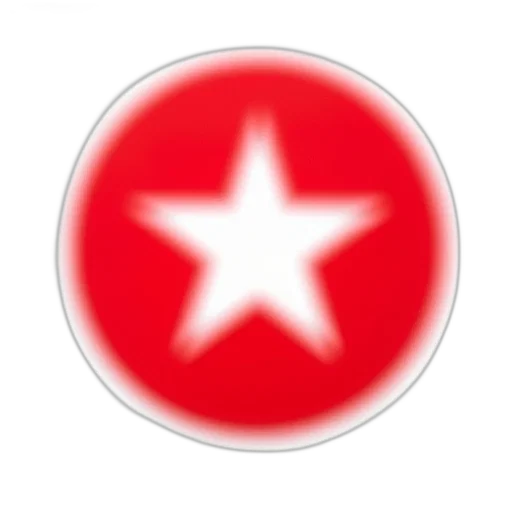 staff, jewelry, 3d render, photorealistic, red, circle, white, star transparent PNG cut-out