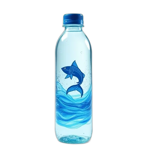 bottle, dragon, animal, creature, vaporwave, 3d render, photorealistic, concept art transparent PNG cut-out
