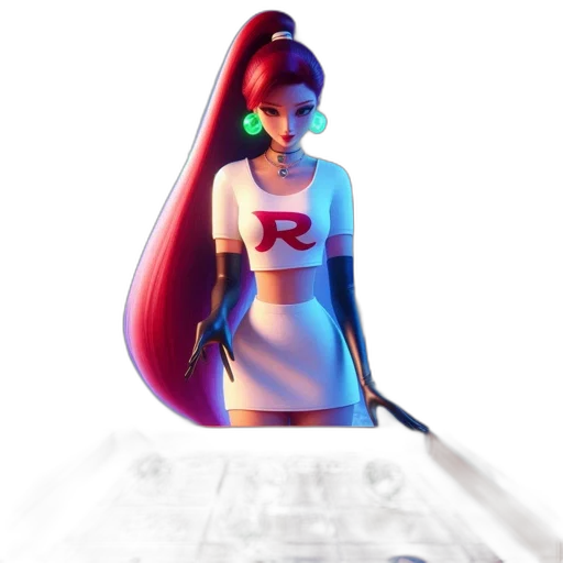 dress, robot, staff, weapon, concept art, 3d render, vaporwave, pixel art transparent PNG cut-out