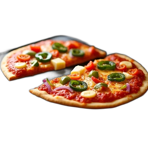 food, 3d render, photorealistic, close-up, view, panini, press, two transparent PNG cut-out