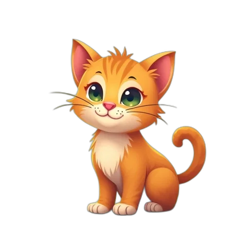 staff, animal, cartoon, 3d render transparent PNG cut-out