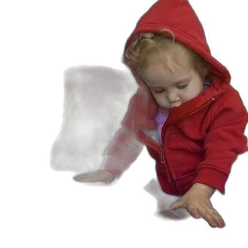jacket, hat, 3d render, photorealistic, snow, toddler, red, hoodie transparent PNG cut-out