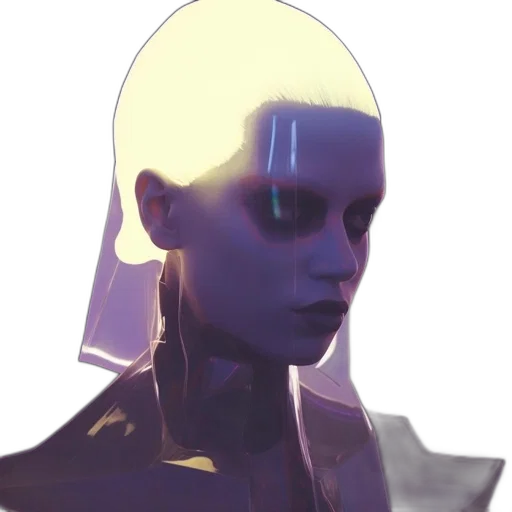 robot, face, mask, creature, concept art, cyberpunk, 3d render, fantasy art transparent PNG cut-out