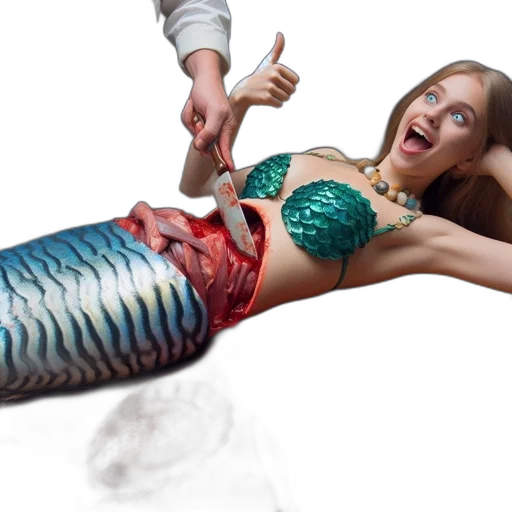 dress, creature, concept art, 3d render, photorealistic, underwater, unsettling, scene transparent PNG cut-out