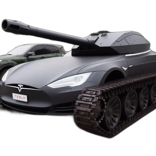 car, weapon, robot, 3d render, concept art, photorealistic, futuristic, hybrid transparent PNG cut-out