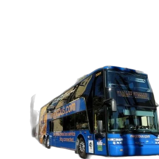 staff, 3d render, photorealistic, concept art, blue, double-decker, bus, website transparent PNG cut-out