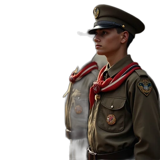 staff, jacket, crown, hat, photorealistic, concept art, 3d render, oil painting transparent PNG cut-out