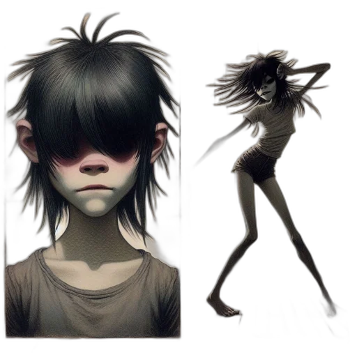 creature, mask, face, hair, concept art, fantasy art, photorealistic, 3d render transparent PNG cut-out