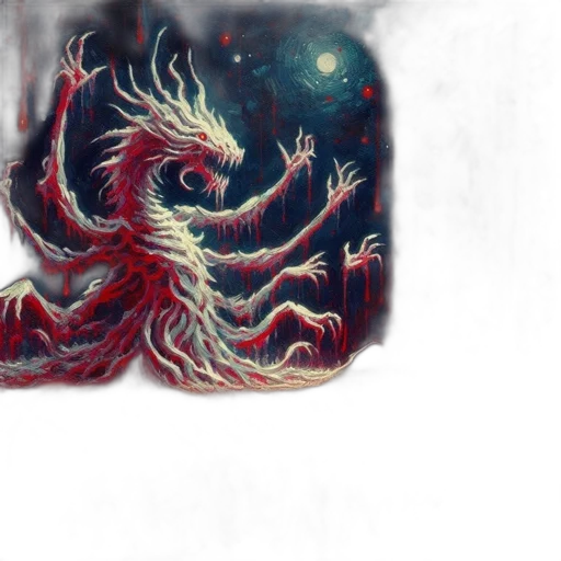 dragon, creature, mask, crown, fantasy art, concept art, pixel art, 3d render transparent PNG cut-out