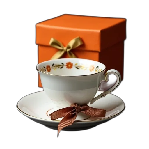 3d render, photorealistic, white, porcelain, teacup, gold, trim, matching transparent PNG cut-out