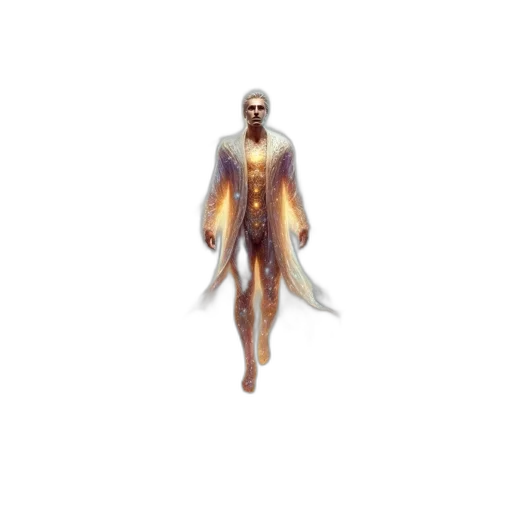 creature, staff, concept art, fantasy art, pixel art, 3d render, golden, illustration transparent PNG cut-out