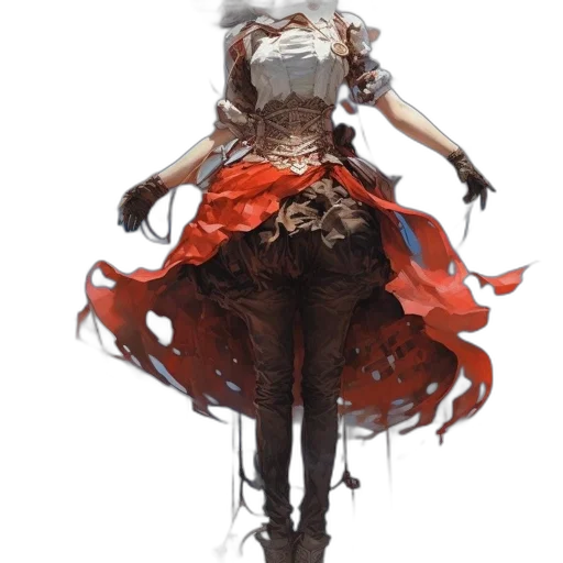 dress, staff, mask, face, concept art, fantasy art, comic book art, photorealistic transparent PNG cut-out