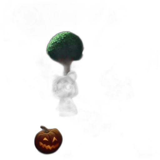 tree, food, creature, staff, concept art, 3d render, pixel art, photorealistic transparent PNG cut-out