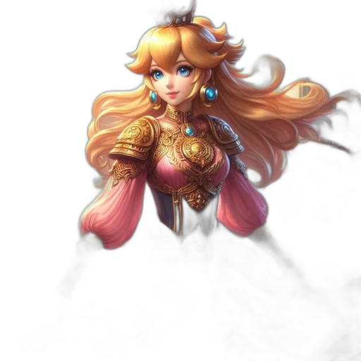 crown, weapon, staff, dress, fantasy art, concept art, pixel art, 3d render transparent PNG cut-out