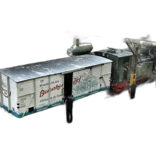weapon, robot, food, concept art, 3d render, steam, train, pulling transparent PNG cut-out