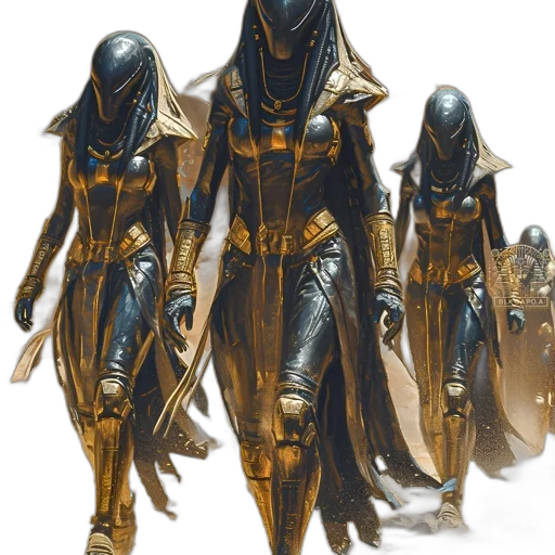 mask, concept art, fantasy art, comic book art, cyberpunk, dark, golden, earth tones transparent PNG cut-out