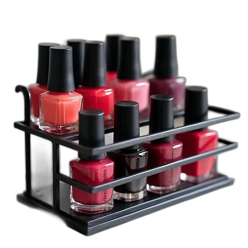 furniture, red, dark, nail, polish, rack, black, wrought transparent PNG cut-out