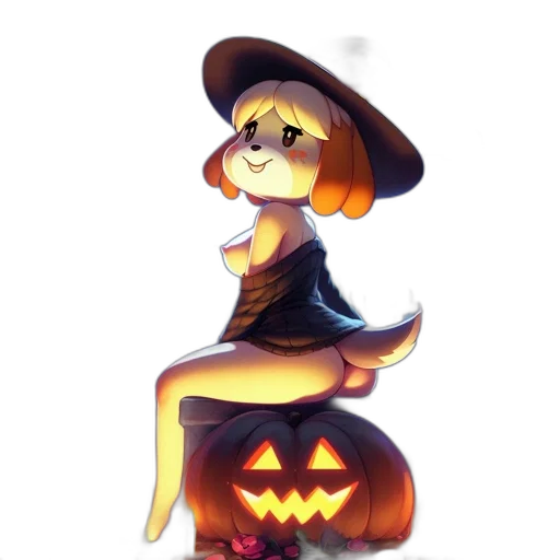 staff, hat, dress, concept art, pixel art, fantasy art, watercolor, golden transparent PNG cut-out