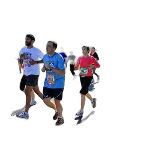 runners, race, pass, sign, says, wrong, way transparent PNG cut-out