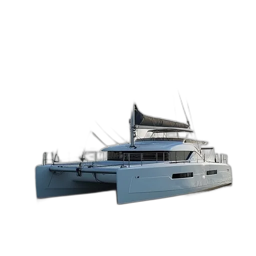 3d render, photorealistic, concept art, fountaine, pajot, catamaran transparent PNG cut-out