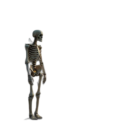 robot, staff, animal, creature, 3d render, concept art, skeletoned, wonderland transparent PNG cut-out
