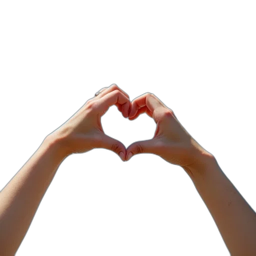 jewelry, person, hands, raised, fingers, spread, apart, forming transparent PNG cut-out