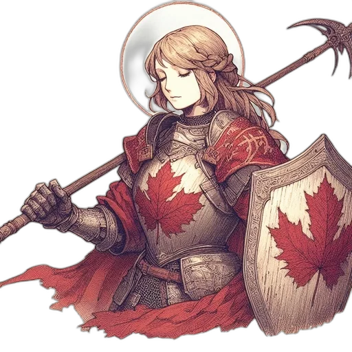 sword, concept art, fantasy art, pixel art, comic book art, red, woman, wearing transparent PNG cut-out
