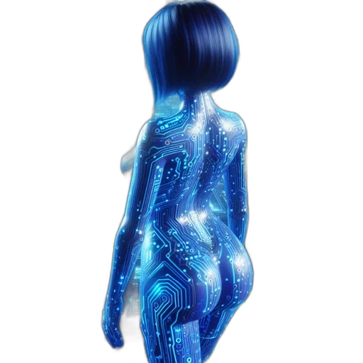 dress, robot, hair, bottle, 3d render, concept art, cyberpunk, vaporwave transparent PNG cut-out