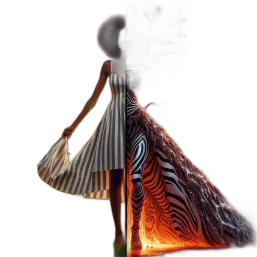 dress, umbrella, animal, staff, concept art, fantasy art, 3d render, photorealistic transparent PNG cut-out