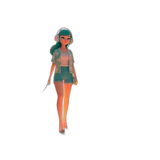 dress, staff, creature, robot, 3d render, concept art, pixel art, cartoon transparent PNG cut-out