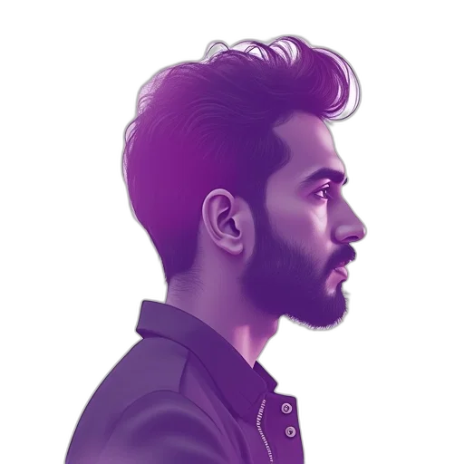 jacket, face, cartoon, watercolor transparent PNG cut-out