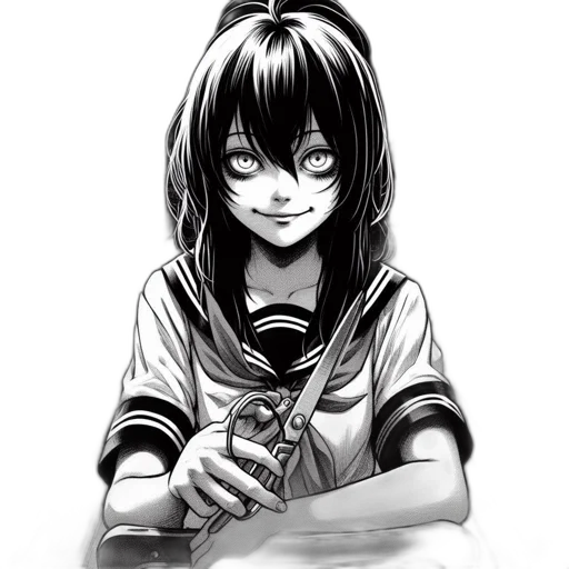 staff, weapon, face, sword, anime, cartoon, comic book art, concept art transparent PNG cut-out
