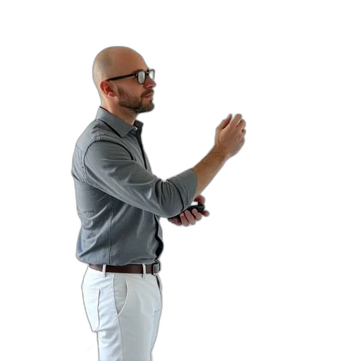 staff, jacket, concept art, man, grey, shirt, white, pants transparent PNG cut-out