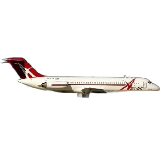 3d render, white, abx, air, airplane, red, accents, runway transparent PNG cut-out
