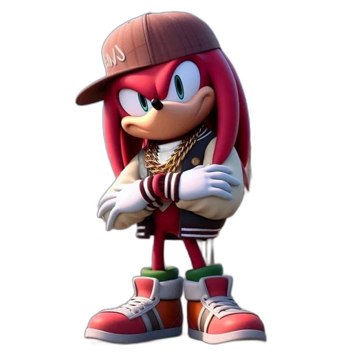 hat, jacket, animal, 3d render, concept art, cartoon, pixel art, red transparent PNG cut-out