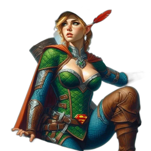 staff, sword, fantasy art, concept art, pixel art, comic book art, elf-like, character transparent PNG cut-out