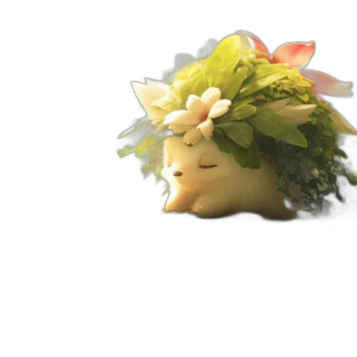 crown, hat, creature, animal, 3d render, concept art, photorealistic, pixel art transparent PNG cut-out