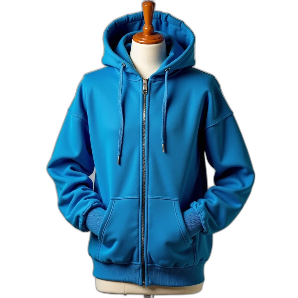 jacket, staff, 3d render, photorealistic, concept art, blue, neon, colorful transparent PNG cut-out