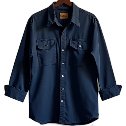 jacket, anvil, navy, work, shirt, front, flap, pocket transparent PNG cut-out