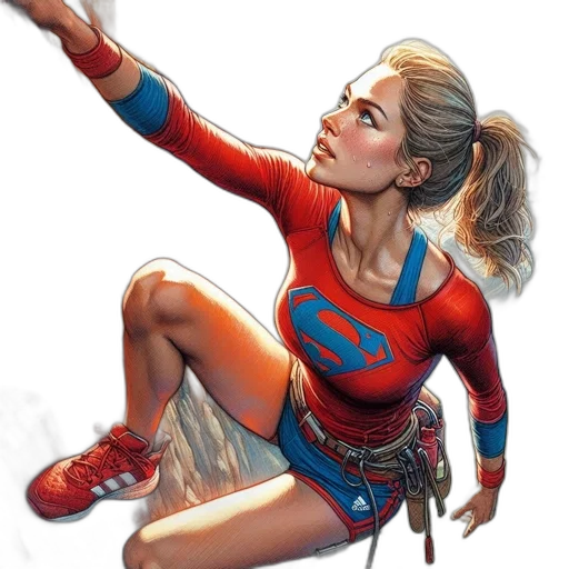 staff, comic book art, concept art, fantasy art, cartoon, woman, superhero, outfit transparent PNG cut-out