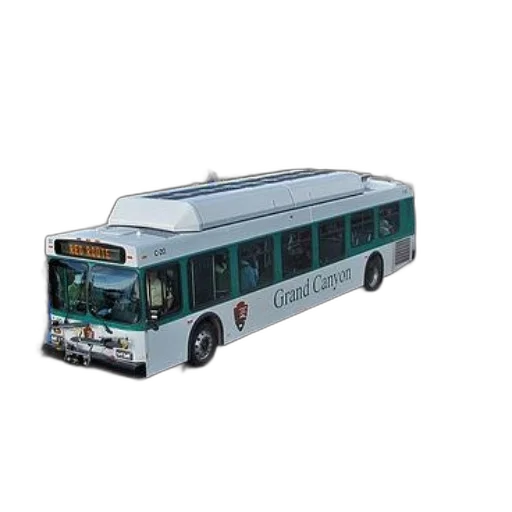 3d render, photorealistic, concept art, two, grand, canyon, buses, parked transparent PNG cut-out