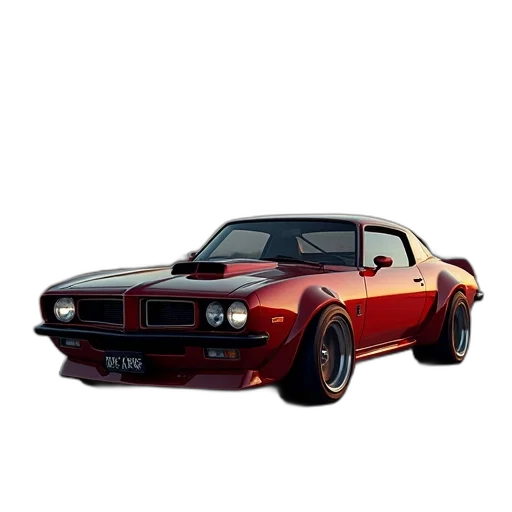 car, weapon, 3d render, photorealistic transparent PNG cut-out