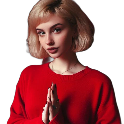 jacket, hair, face, dress, photorealistic, concept art, pixel art, oil painting transparent PNG cut-out